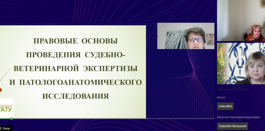 УЧАСТИЕ В ОНЛАЙН-КОНФЕРЕНЦИИ «ПРАВОВЫЕ АСПЕКТЫ В СФЕРЕ ВЕТЕРИНАРИИ И ЗООБИЗНЕСА» ДЛЯ СПЕЦИАЛИСТОВ ВЕТЕРИНАРНОЙ СЛУЖБЫ ЗАПОРОЖСКОЙ ОБЛАСТИ